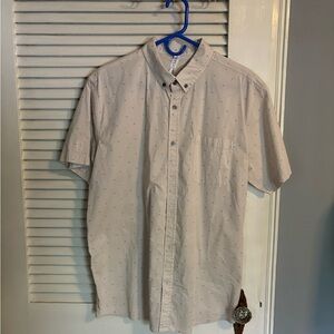 Vuori Men's Casual Button Down Shirt - Light Gray